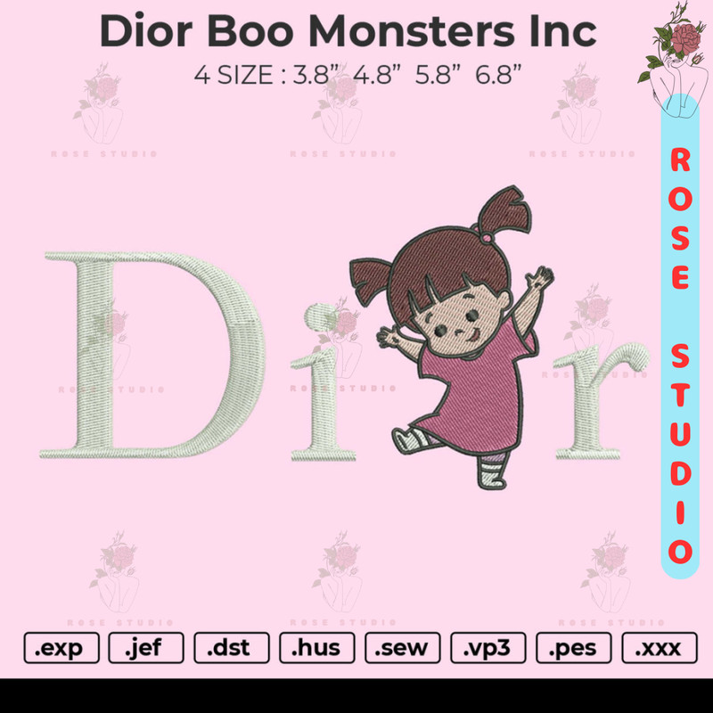 dior boo monsters inc Embroidery.jpg