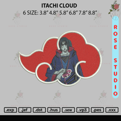 itachi cloud embroidery file 6 sizes, embroidery file, embroidery design