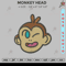 Monkey head Embroidery.jpg