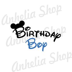 Birthday Boy Mickey Mouse Ears SVG