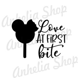 Love At First Bite Mickey Mouse SVG