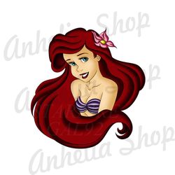 beautiful little mermaid ariel png clipart