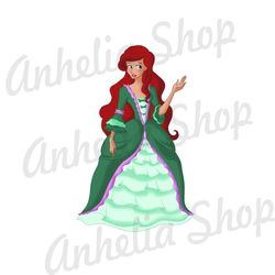 princess ariel in dress the little mermaid ii png