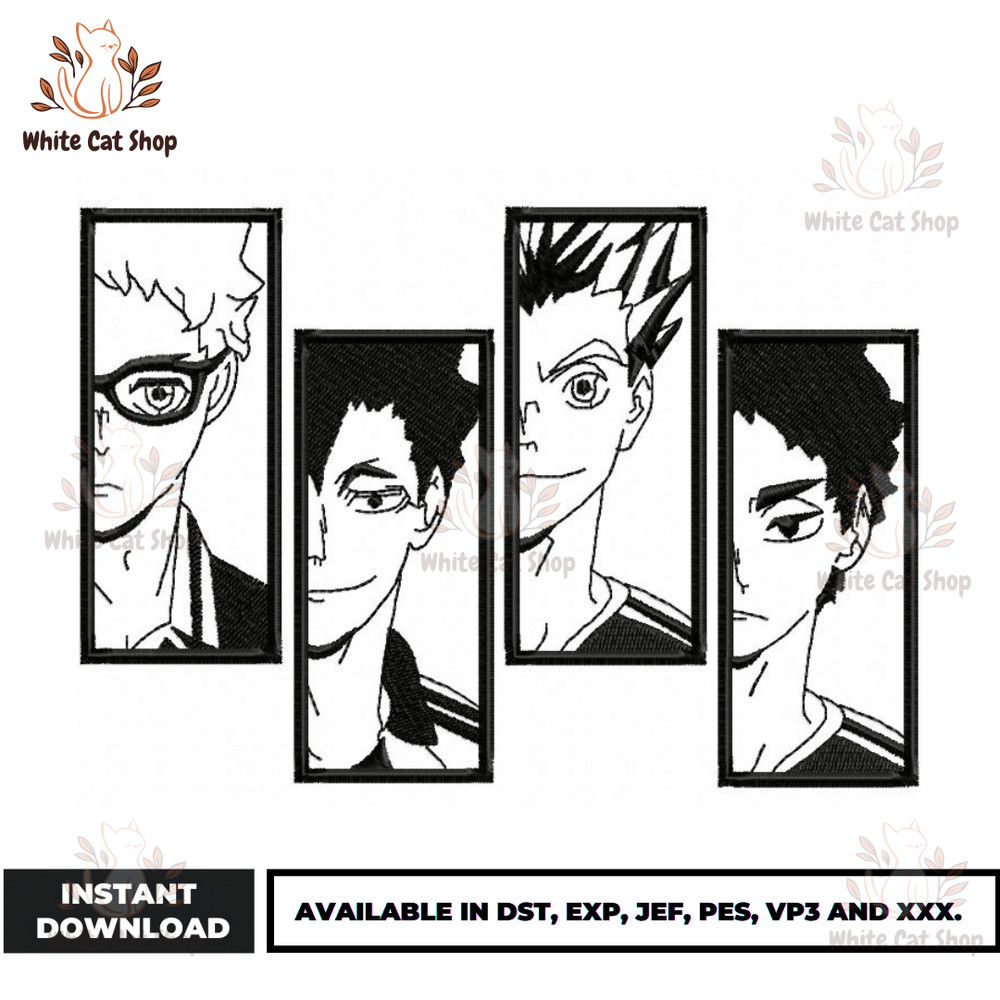 Anime Embroidery Design - Embroidery Market 1156.png
