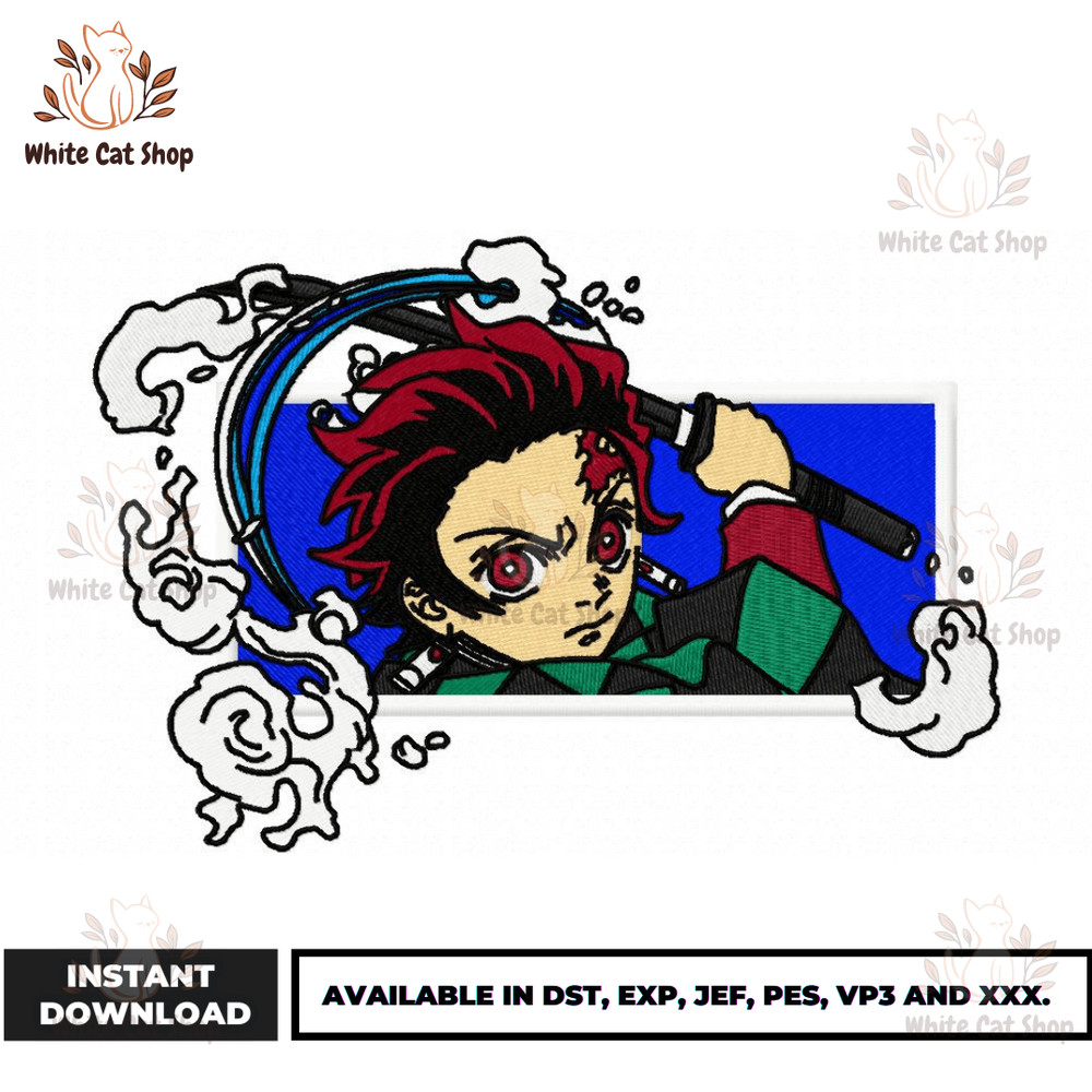 Anime Embroidery Design - Embroidery Market 1636.png