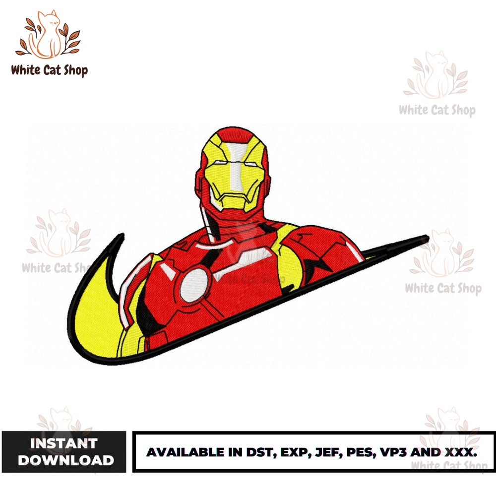 New Iron Man Design - Avengers - Emb File - Embroidery Market.png