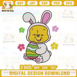 winnie the pooh easter embroidery design files, pooh bunny easter embroidery pattern 1.jpg
