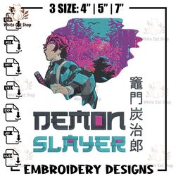 demon slayer embroidery design,demon slayer embroidery,embroidery file,anime embroidery,anime shirt, digital download..j