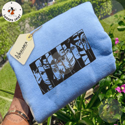 akatsuki naruto embroidered shirt, inspired anime embroidered shirt, custom anime embroidered hoodie, inspired