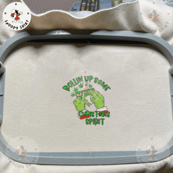 christmas embroidery shirts, rolling up some christmas spirit, merry xmas embroidery shirts, est957 embroidery shirts