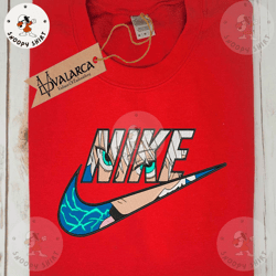 manga embroidered shirt, nike x killua best unisex embroidered shirt, manga embroidered crewneck, anime shirt