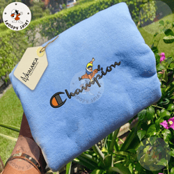 naruto x champion embroidered shirt, anime embroidered shirt, anime embroidered crewneck