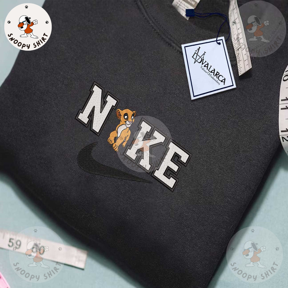 NIKE X Nala And Simba, Brand Embroidered Sweatshirt, Inspired Brand Embroidered Sweatshirt, Brand Embroidered Hoodie 1.jpg