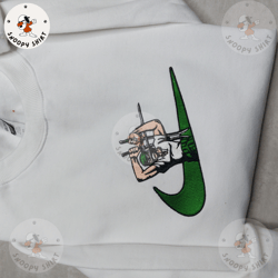 nike x zoro embroidered shirt, custom anime embroidered crewneck, anime custom embroidered crewneck