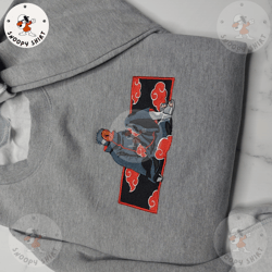obito naruto anime custom embroidered shirt, anime custom embroidered shirt, custom anime embroidered