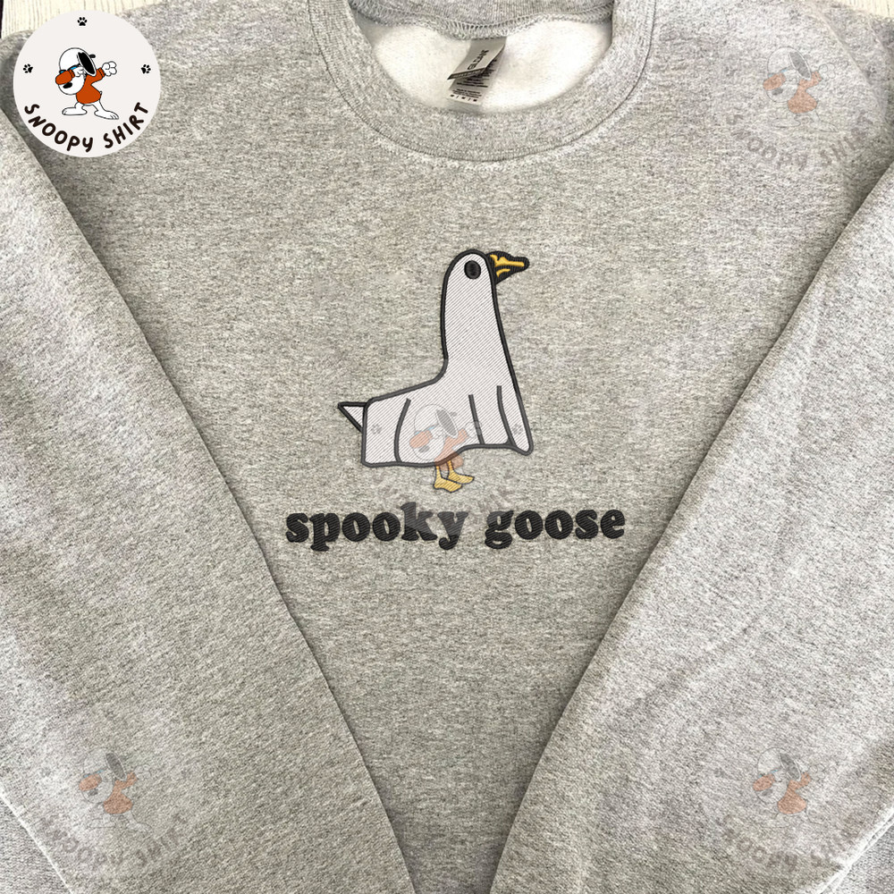 Spooky Goose Embroidery Machine Design, Halloween Silly Goose Embroidery Design, Funny Animal Embroidery File 1.jpg