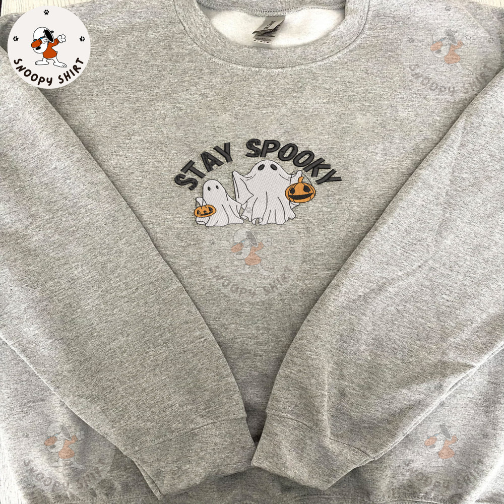 Spooky Halloween Embroidery Machine Design, Pumpkin Ghost Embroidery File, Stay Spooky Embroidery Design 1.jpg