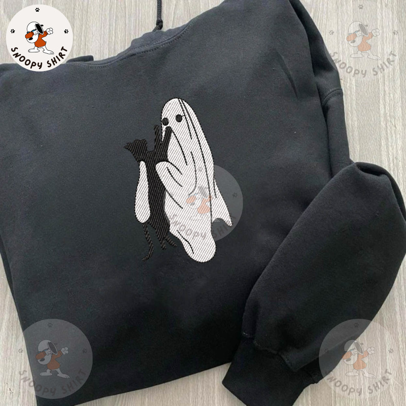 Spooky Vibes Embroidery Design, Black Cats Embroidery Machine Design, Halloween Spooky Embroidery File, Digital Download 1.jpg