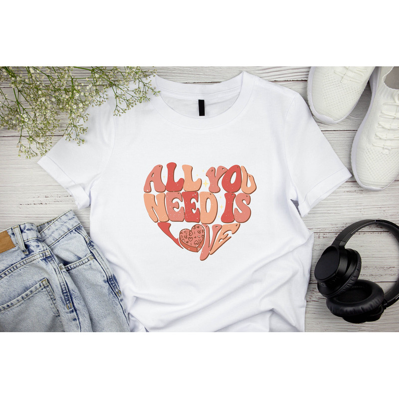 Valentines Day Shirt, All You Need Is Love Shirt , Valentines Day Gift, Couple Shirt, Couple Matching Shirt, Valentines Day Outfit.jpg