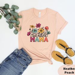 mama shirt, floral mama shirt, retro mom shirt, mothers day gift, flower shirts for women, floral new mom gift, mama t-s