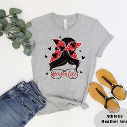 messy bun momlife shirt,messy bun tee, momlife kidlife matching shirt, mom gift shirt, mommy and me outfits, mothers day