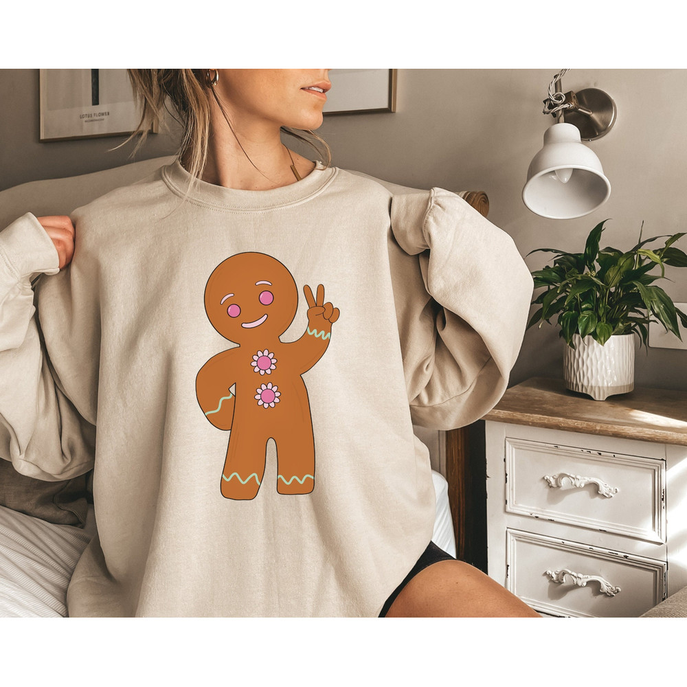 Christmas Sweatshirt, Gingerbread Christmas Sweater, Christmas Cookie Sweatshirt, Holiday Sweater, Christmas Gift.jpg