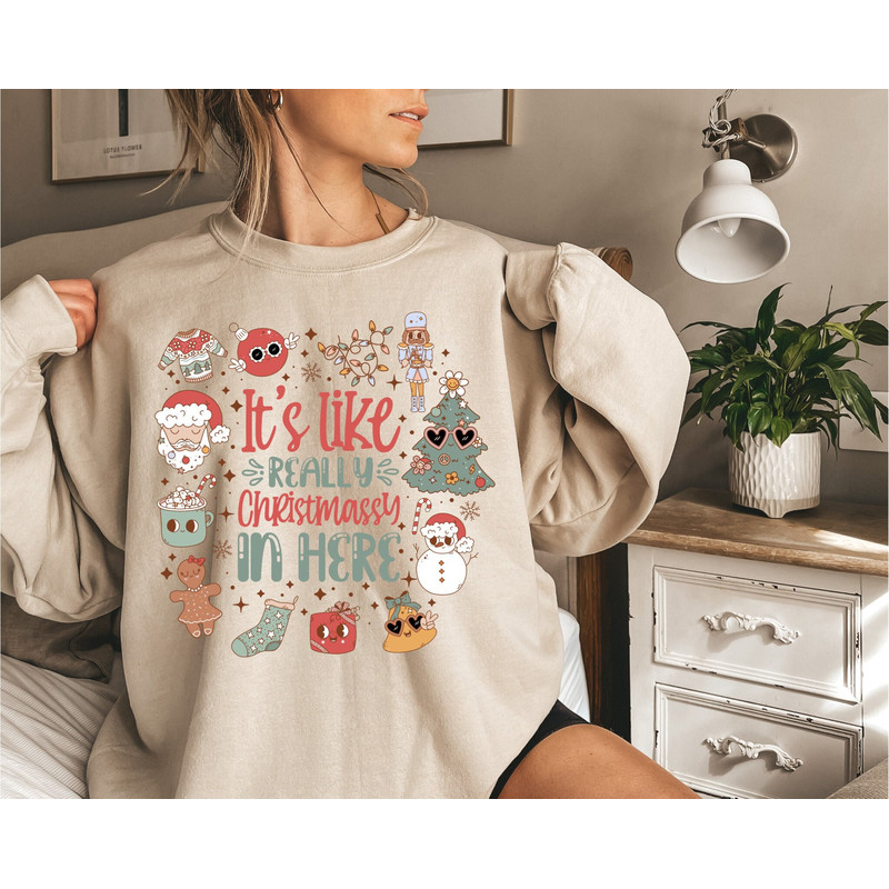 Christmas Sweatshirt, Womens Christmas Sweatshirt, Retro Christmas Sweater, Holiday Sweaters for Women 5.jpg