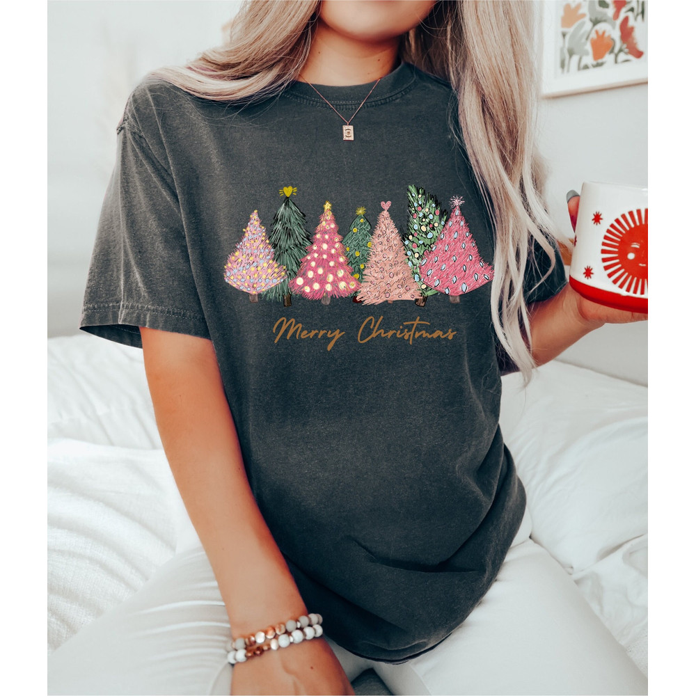 Comfort Colors TshirtChristmas Trees Shirt, Christmas Shirts, Christmas TShirt, Shirts For Christmas,Cute Christmas t-shirt,Holiday Tee.jpg