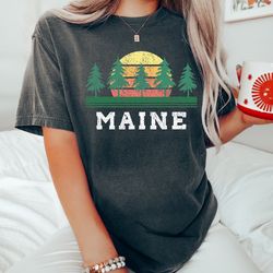 comfort colors, maine shirt, vintage national park shirt, maine graphic tee, national part shirt, national park gifts, a