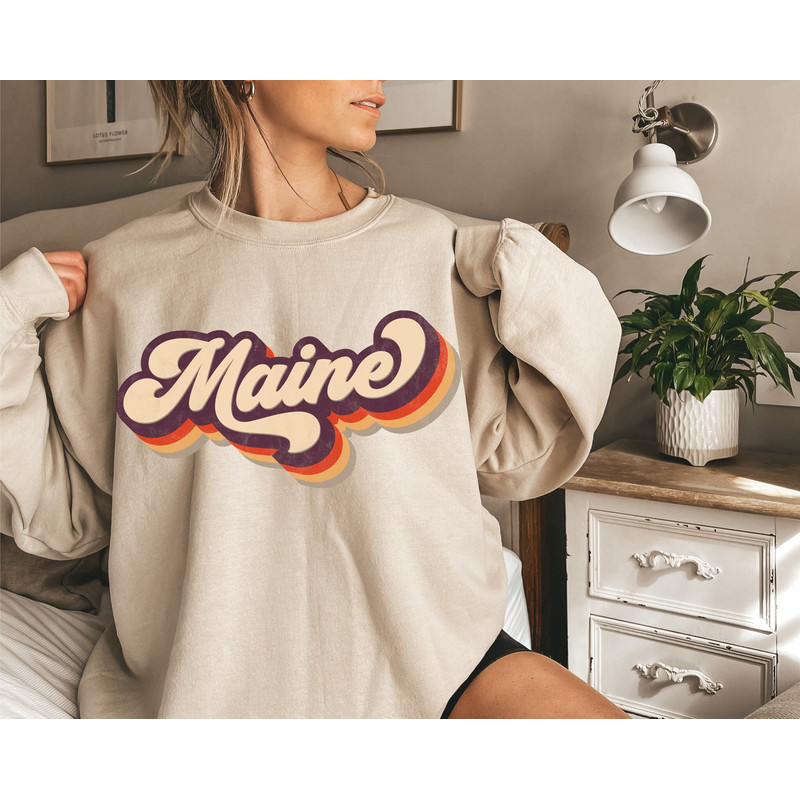 Maine Sweatshirt, Maine Gifts, Maine State Sweater, Maine Mama Gift, Maine Shirt, Maine Sweater, Maine Lover Sweatshirt, Maine Mom Sweater.jpg