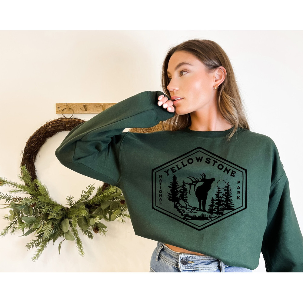 Yellowstone National Park Sweatshirt California Crewneck Vintage Inspired Shirt national park crewneck hiking crewneckhiking shirt 1.jpg