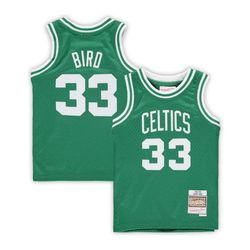 Youth Boston Celtics Larry Bird Jersey Green
