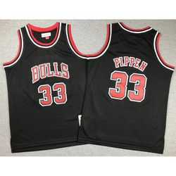 Youth Chicago Bulls Scottie Pippen Black Jersey