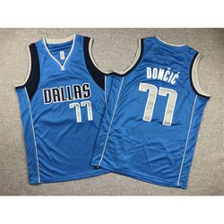 Youth Dallas Mavericks Luka Doncic Blue Jersey_