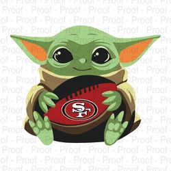 baby yoda 49 ers football svg, 49 ers football sweatshirt design , football png, vintage saints tee