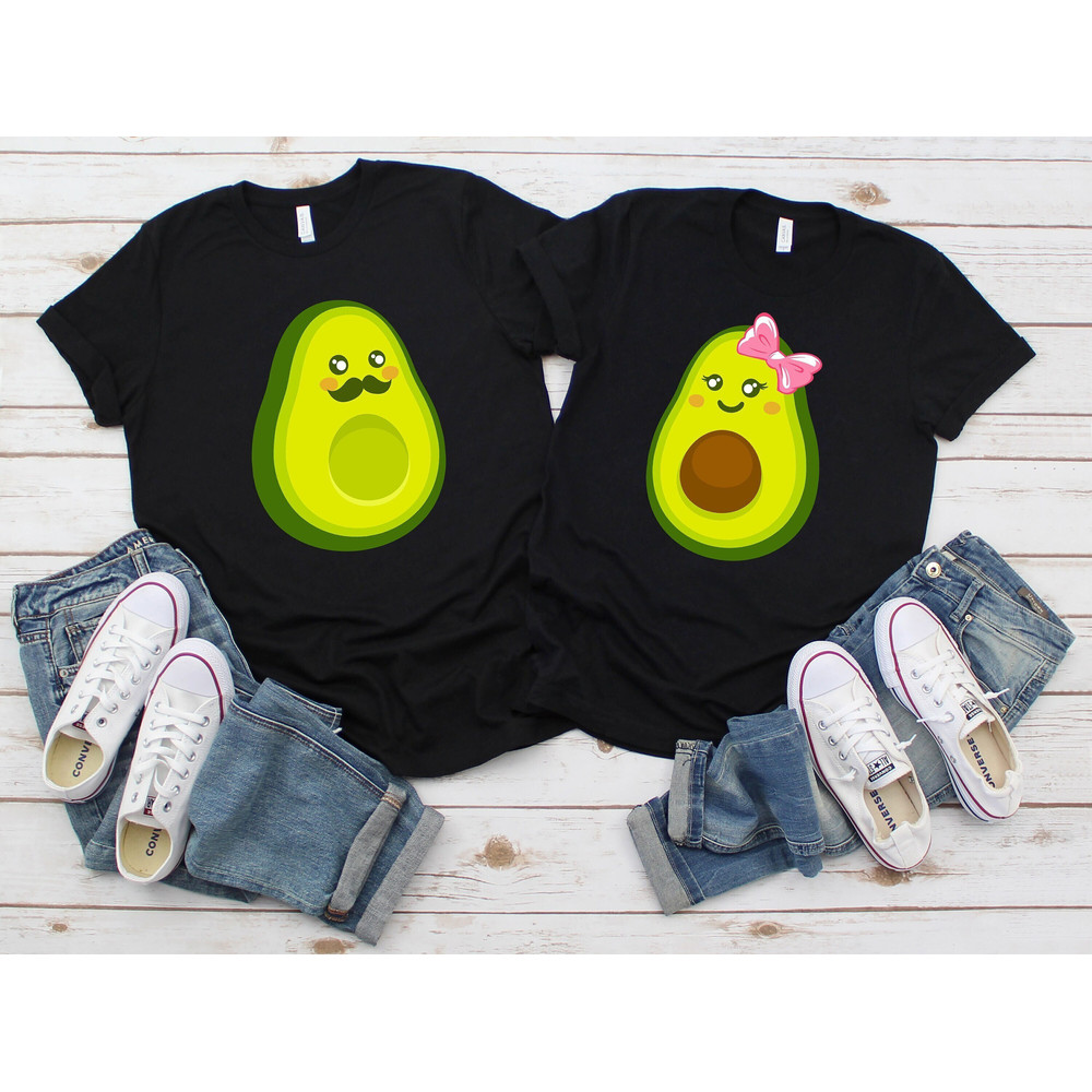 Avocado Matching Shirt, Funny Couple Shirt, Couple Avocado Tee, His And Hers Outfits, Valentines Day Shirt, Avocados Sweatshirt For Couple.jpg