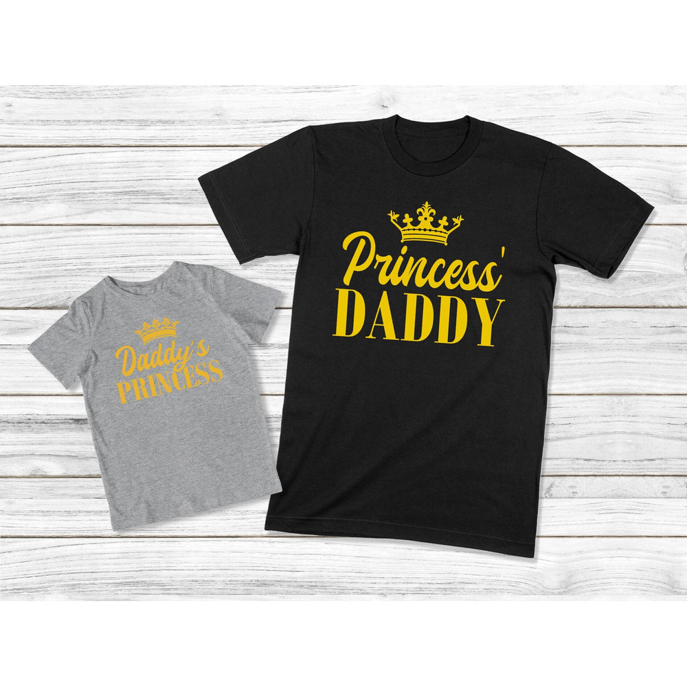 Daddy's Princess Shirt, Princess' Daddy Tee, Daddy And Daughter Shirt, Father And Daughter Matching Shirts, Dad And Me Outfits, Dad Tee.jpg