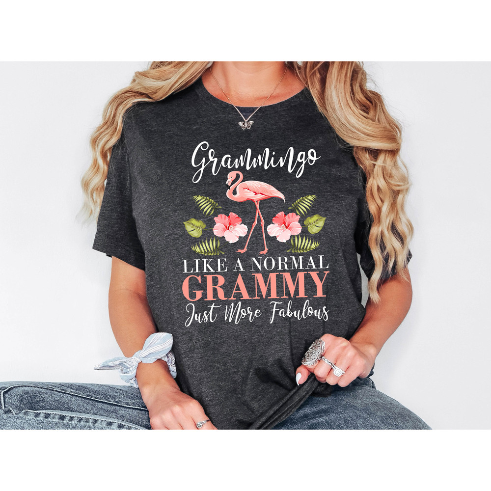 Grammy Shirt, Funny Grandma Shirt, Grammingo Like a Normal Grammy, Flamingo Grammy T-Shirt, Grammy Sweatshirt, Gift For Grandma, Gigi Shirt.jpg