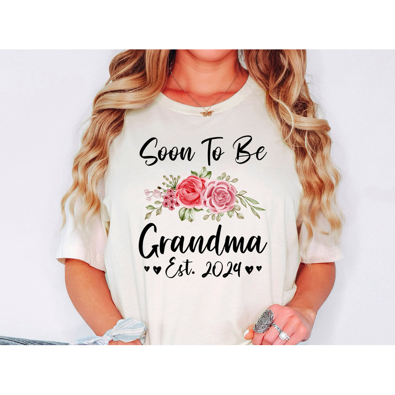 Grandma Est 2024 Shirt, Grandma Pregnancy Announcement, New Grandma Sweatshirt, Nana Est 2024, New Grandmother Gift, Promoted To Grandma.jpg