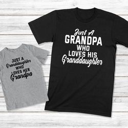 grandpa and granddaughter shirt, gift for grandpa, grandpa and me matching shirt, grandfather and baby outfit, gift for
