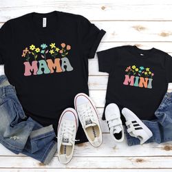 mama and mini shirts, mommy and me shirts, mama and daughter tee, mom and baby t-shirts, mothers day gift, matching mama