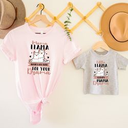 mama llama drama llama shirts, mommy and me shirts, llama matching shirts, baby llama outfit, mama llama shirt, mom and