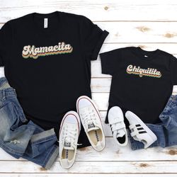 mommy and daughter shirt, mamacita chiquitita shirt, mama and mini matching outfit, mommy and me shirt, retro mom and ba