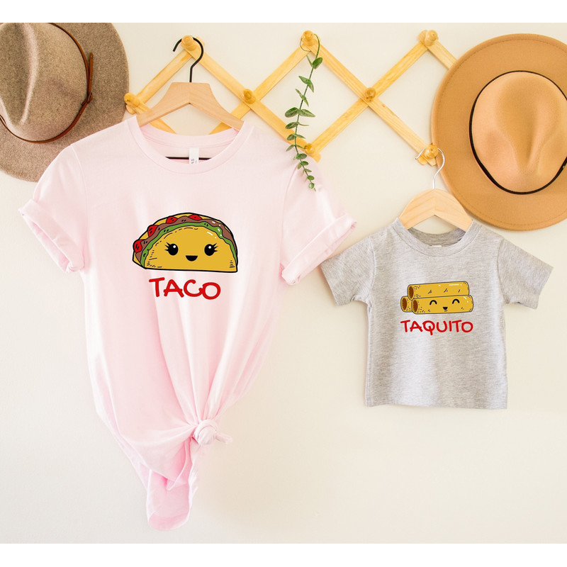 Mommy And Me Shirts, Taco Taquito T-shirts, Mom And Son Outfit, Mama And Mini Matching Shirt, Mother Son Gift, Mom And Boy Shirt.jpg