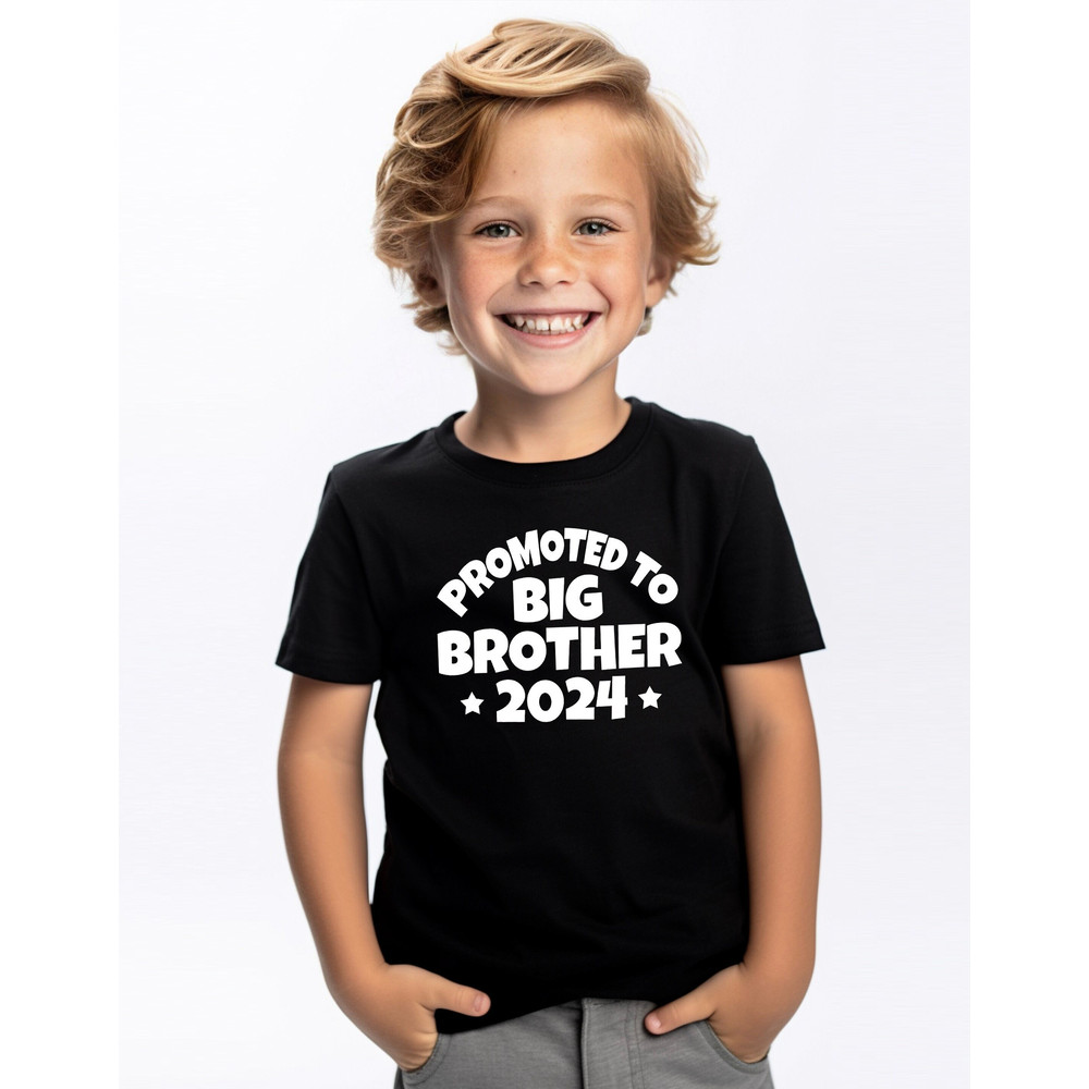 Promoted To Big Brother 2024 Shirt, Baby Announcement, Big Brother Shirt, Big Bro Shirt, Big Brother To Be, Sibling Reveal T-Shirt.jpg