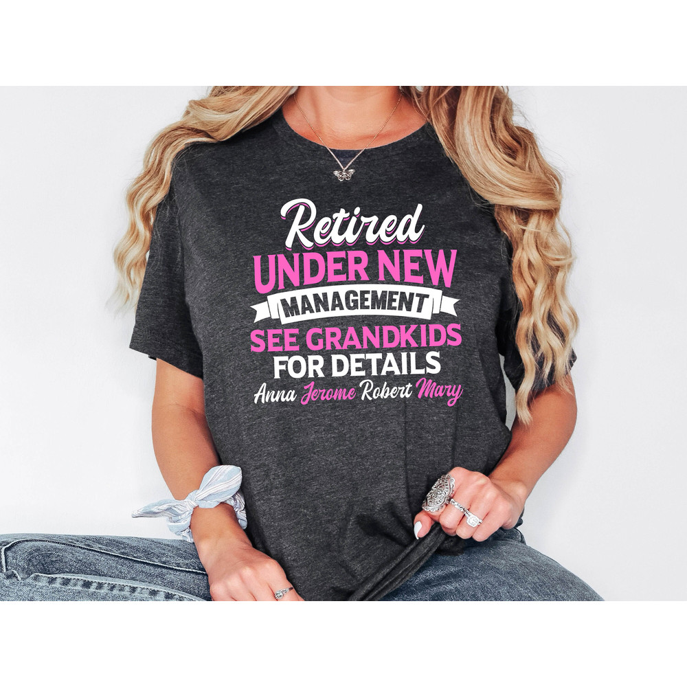 Retirement Shirt, Personalized Retired Shirt For Grandma, Retirement Gift For Women, Funny Retirement Gift, Custom Retirement Sweatshirt.jpg