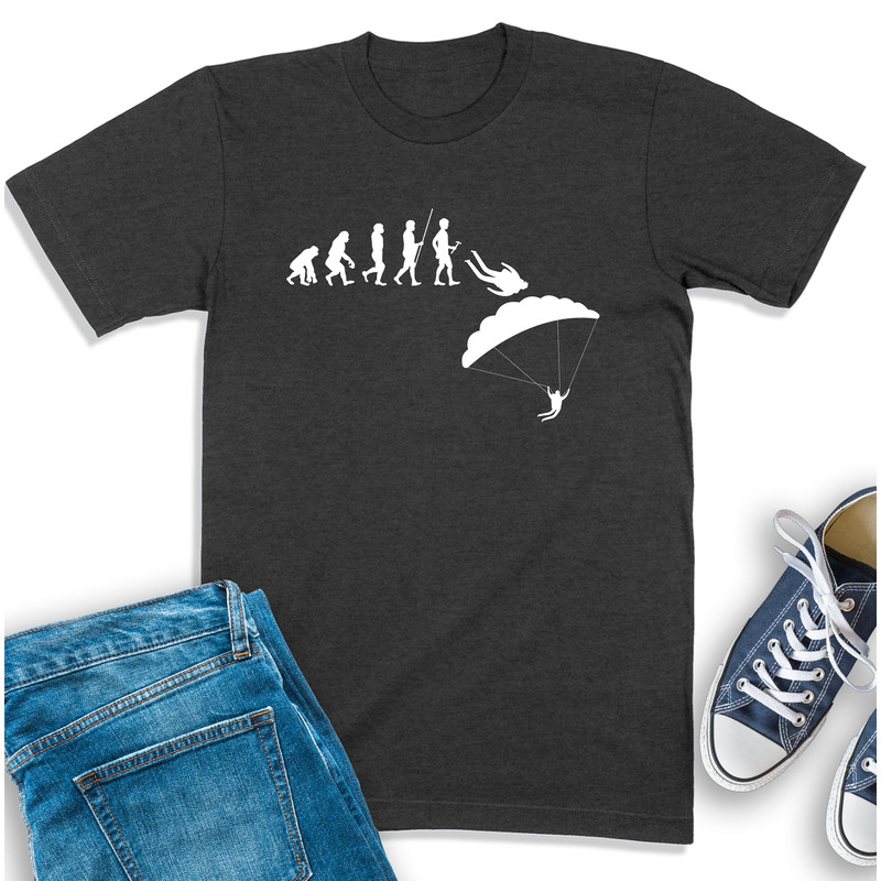Skydiving Shirt, Skydiving Evolution, Parachuting Shirt, Skydiver T-Shirt, Skydiving Lover Gift, Skydive Sweatshirt, Funny Skydiver Shirt.jpg