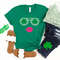 St Patricks Day Shirt, Irish Sunglasses And Lips, Womens St Pattys Shirt, Four Leaf Clover, Irish Day Outfit, Lucky Sweatshirt, Irish Gift.jpg