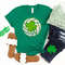 Volleyball Shamrock Shirt, St Patrick Day Shirt, Gift For Volleyball Player, Shamrock Tee For Women, Volleyball Coach, Lucky Clover Outfit.jpg