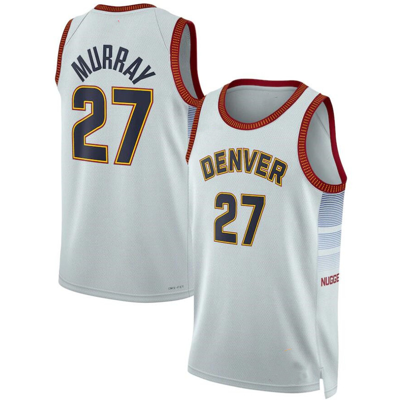Denver Nuggets Jamal Murray Nike Silver 2022-23 Swingman Jersey - City Edition_副本.jpg